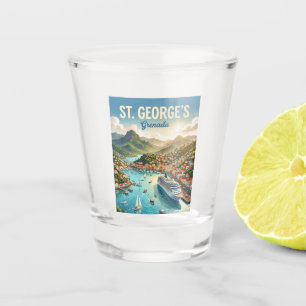 St. George's Harbour Grenada Shot Glass