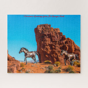 St Georges Utah. Christmas Greetings Jigsaw Puzzle
