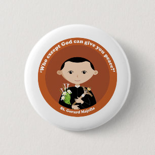 St. Gerard Majella 6 Cm Round Badge