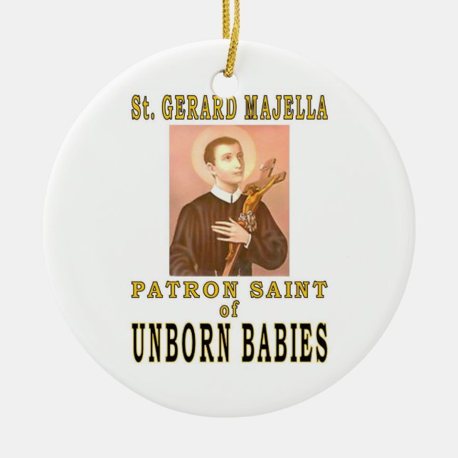 ST. GERARD MAJELLA CERAMIC TREE DECORATION (Front)