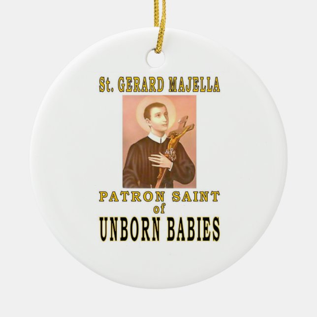 ST. GERARD MAJELLA CERAMIC TREE DECORATION (Front)