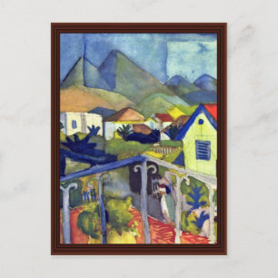 St. Germain At Tunis By Macke August Postcard