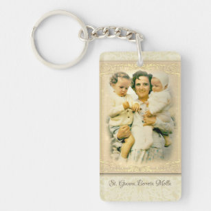 St. Gianna Beretta Molla Catholic Mother Key Ring