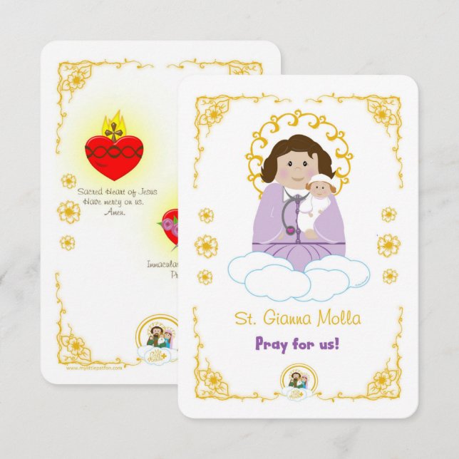 St. Gianna Molla Holy Card (Front/Back)