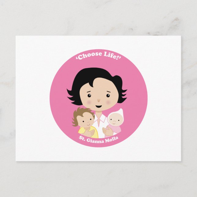 St. Gianna Molla Postcard (Front)