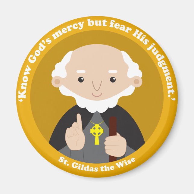 St. Gildas the Wise Magnet (Front)