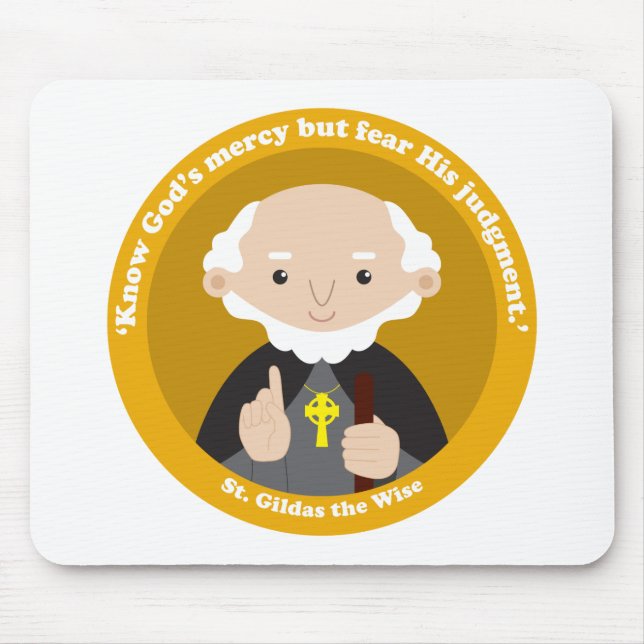 St. Gildas the Wise Mouse Pad (Front)