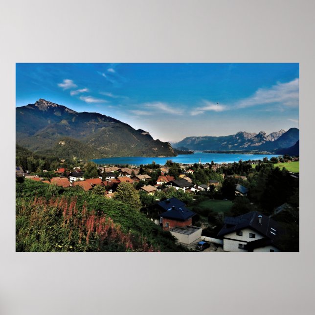 St. Gilgen and Wolfgangsee Poster (Front)