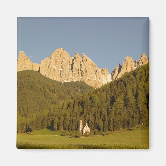 St Giovanni, Val di Funes, Dolomites, Italy Magnet (Front)