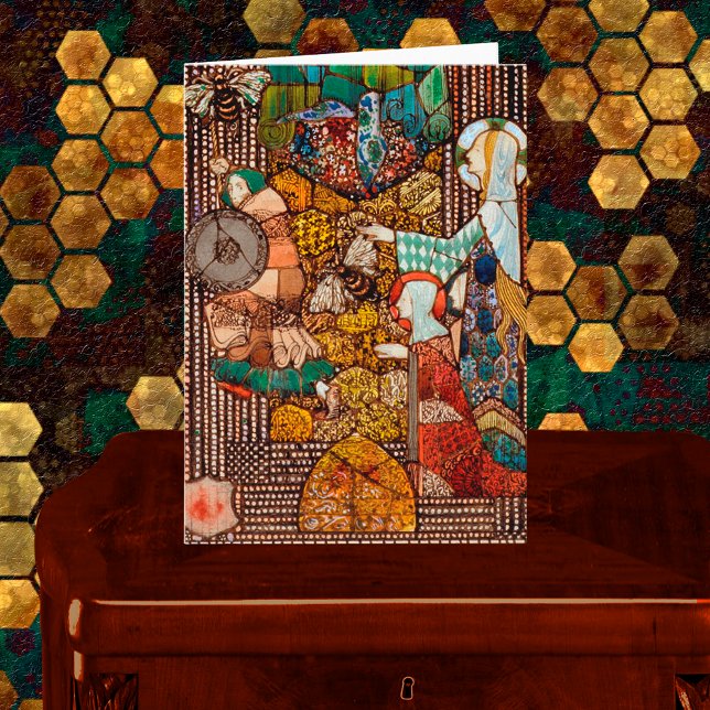 St Gobnait Drives Off a Cattle Raiders with Bees Card (Creator Uploaded)