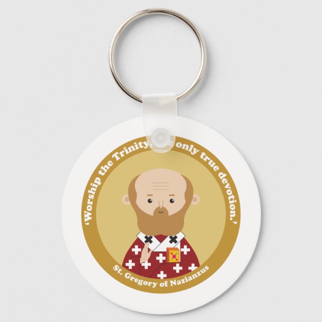 St. Gregory of Nazianzus Key Ring (Front)