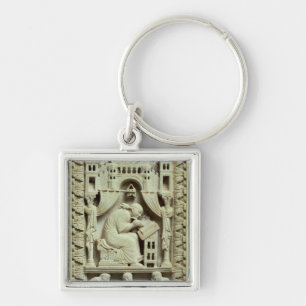St. Gregory writing with scribes below Key Ring