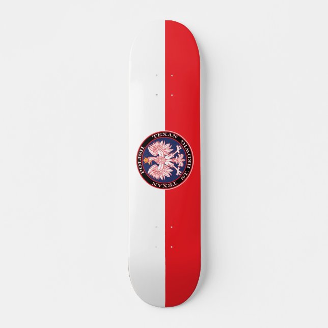 St. Hedwig Round Polish Texan Skateboard (Front)