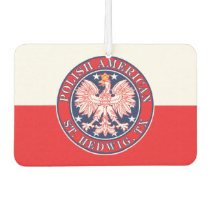 St. Hedwig Texas Polish American Eagle Car Air Freshener