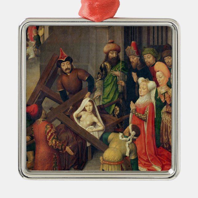 St. Helena and the Miracle of the True Cross Metal Ornament (Front)