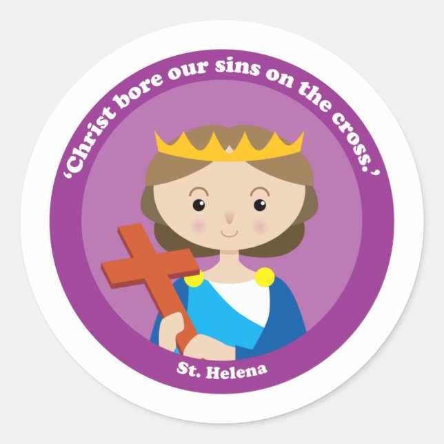 St. Helena Classic Round Sticker (Front)