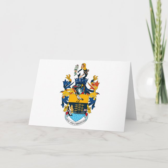 St. Helena Coat of Arms Greeting Card (Front)