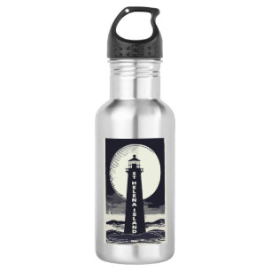 St. Helena Island Michigan Lighthouse Moon 532 Ml Water Bottle
