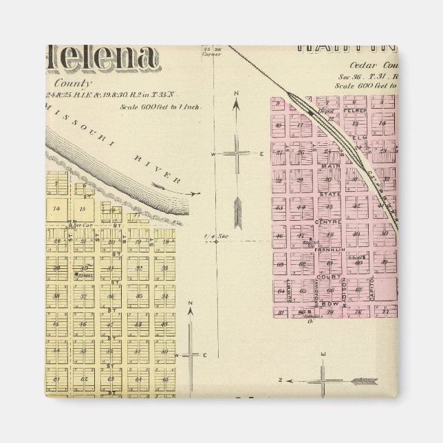 St. Helena, Nebraska Magnet (Front)