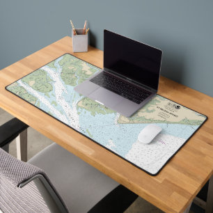 St Helena Sound Nautical Chart 11517 Desk Mat