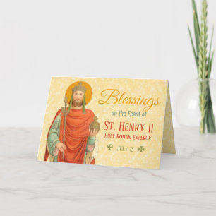 St. Henry II, Emperor (BBS 10) Feast Day Card