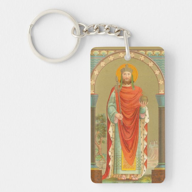 St. Henry II, Emperor (BBS 10) Rectangular Key Ring (Front)