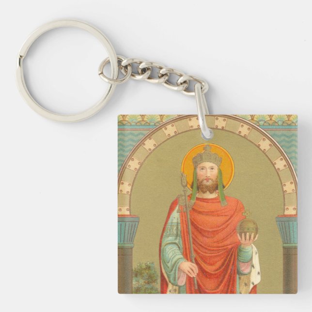St. Henry II, Emperor (BBS 10) Square Key Ring (Front)