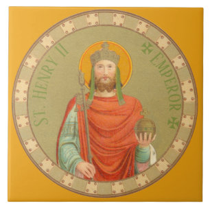 St. Henry II, Emperor (BBS 10; Style 1) Ceramic Tile