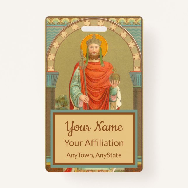 St. Henry II, Emperor (BBS 10; Style 2) ID Badge (Front)