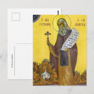 St. Herman of Alaska Orthodox Christian Icon Postcard