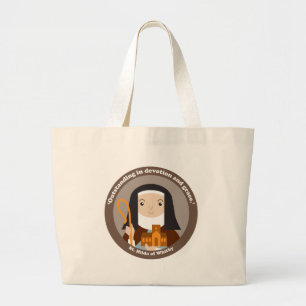 St. Hilda of Whitby Large Tote Bag