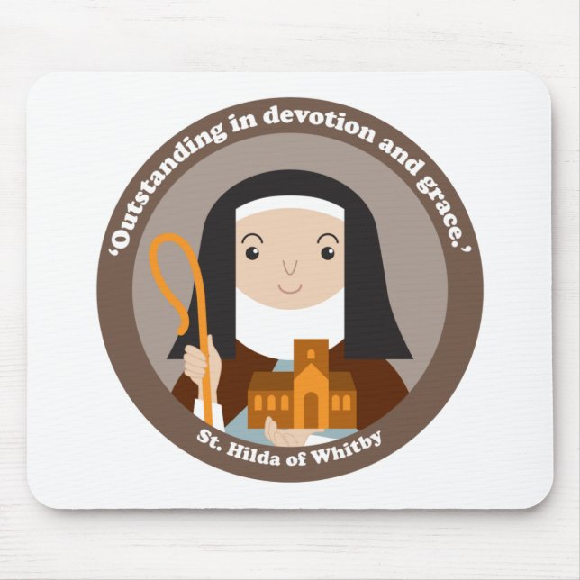 St. Hilda of Whitby Mouse Pad (Front)