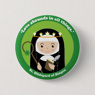 St. Hildegard 6 Cm Round Badge