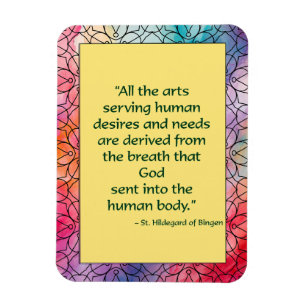 St. Hildegard of Bingen Quote Magnet