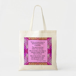 St. Hildegard of Bingen Quote Tote Bag
