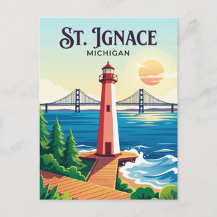 St. Ignace USA Postcard