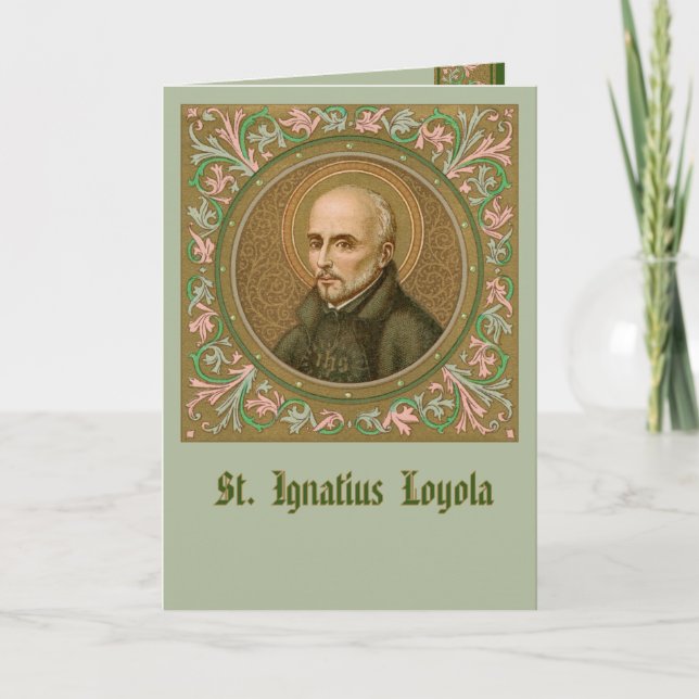 St. Ignatius Loyola (BK 050) Blank Greeting/Note Card (Front)