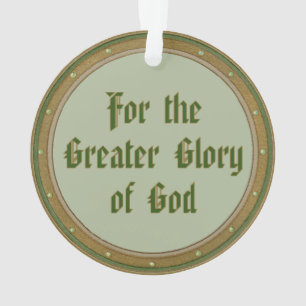 St. Ignatius Loyola (BK 050; Motto) Ornament