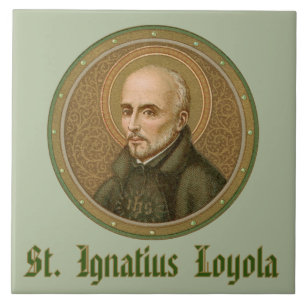 St. Ignatius Loyola (BK 050; Style 1) Ceramic Tile