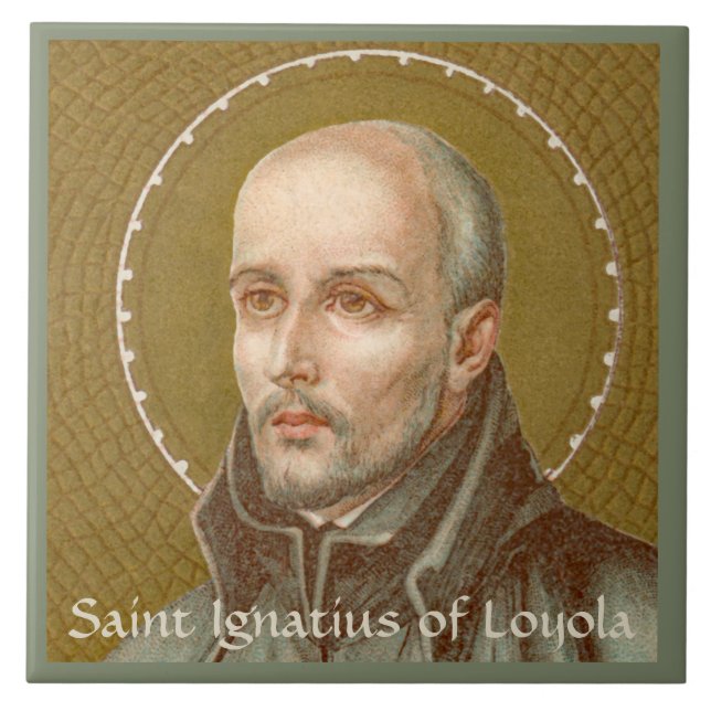 St. Ignatius Loyola (JM 27; Detail) Ceramic Tile (Front)