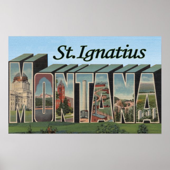 St. Ignatius, Montana Poster (Front)