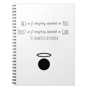 St. Ignatius of Loyola Quote Notebook