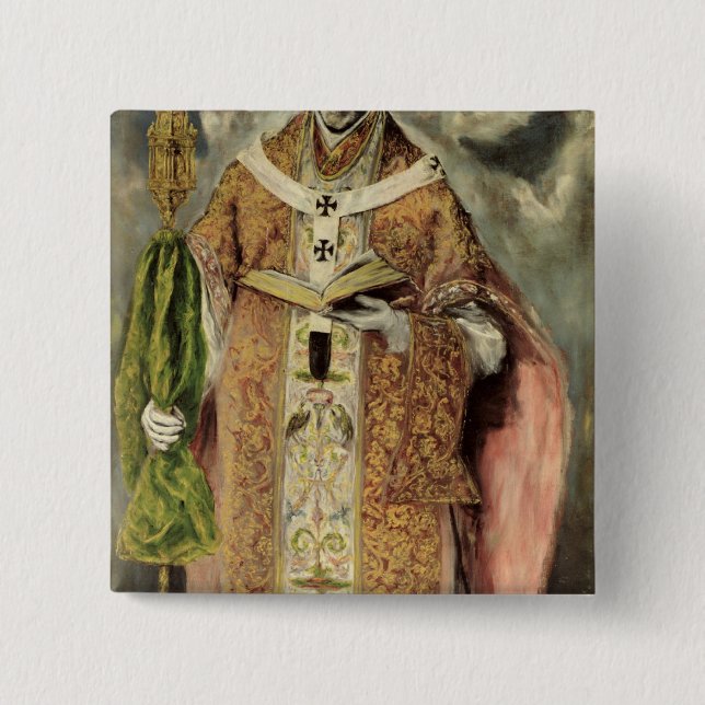 St. Ildefonso  1605-1610 15 Cm Square Badge (Front)