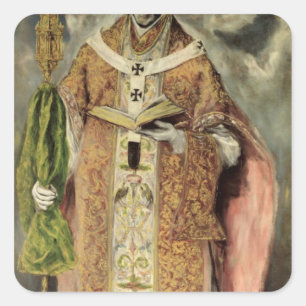 St. Ildefonso  1605-1610 Square Sticker