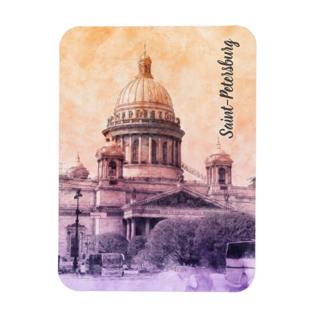 St. Isaac’s Cathedral Magnet – Saint Petersburg  (Vertical)