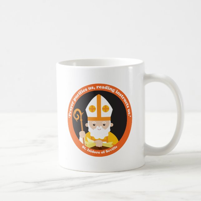 St. Isidore of Seville Coffee Mug (Right)