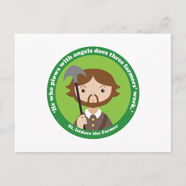 St. Isidore the Farmer Postcard (Front)