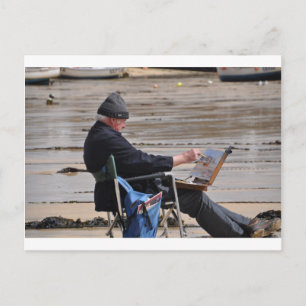 st ives painter postcard