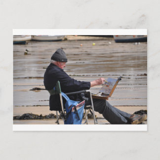st ives painter postcard