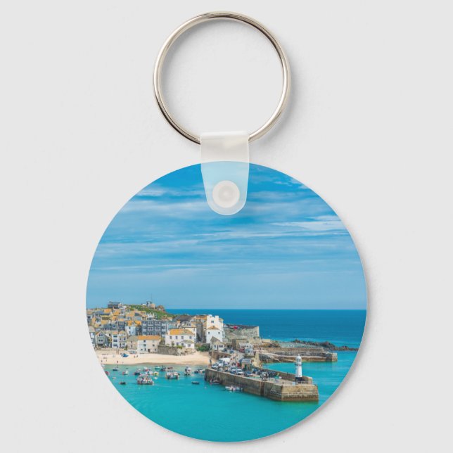 St Ives skyline Key Ring (Front)